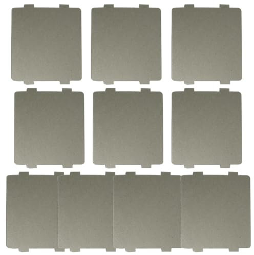 10 Pcs High Temperature Resistant Microwave Oven Guards Replacement Oven Protector Sheetfor Microwave Insulation Flame Retardant Waveguide Sheet Mica for Home Kitchen Microwave waveguide Cover