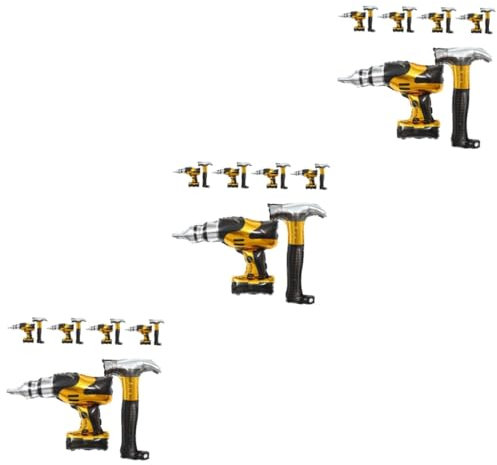 OFFSCH 30 Pcs Engineering Maintenance Tools Balloon Sizer Balloon Pump Hand Balloon Stand Balloons Helium Tank Balloon Inflatable Hammers Inflatable Hammer Toys Aluminum Film