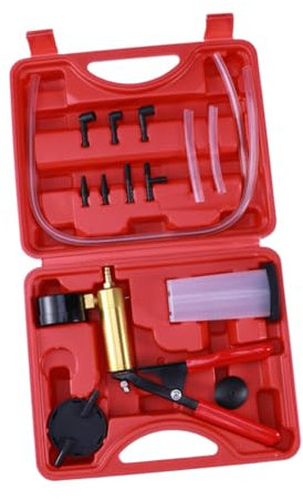 DRESSOOS Auto Handbuch Handvakuumpumpe Bremsentlüfter Set Professionelles Reparatur Tester Set Für Bremsenentlüftung Vakuumpumpe Für KFZ Und Werkstatt