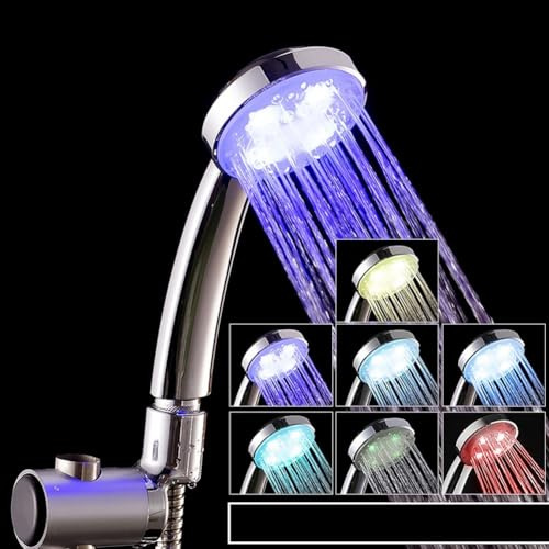 Duschkopf mit 7 leuchtenden LED-Farben für eine angenehme und entspannte Badezeit