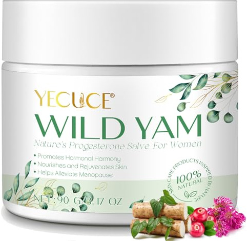 Wild Yam Creme für den Hormonhaushalt, natürliche Bio Wild Yam Creme zur Linderung der Wechseljahre, Hitzewallungen & Nachtschweiß verringert, Australien Dr. Barbara empfohlene Formel Wild Yam Extrakt