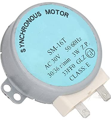 JTLB SM 16T Microwave Oven Turntable Motor, Original Copper and Aluminum Synchronous Motor, Microwave Turntable Motor Replacement, 30V, 50 60Hz, 4W, for Microwave Oven (Flat motor)