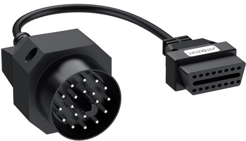 AUTOUTLET OBD1 auf OBD2 Adapter, 20 Pin OBD1 auf 16 Pin OBD2 Diagnose Adapter Diagnose Verlängerungskabel Scanner Kabel Adapterkabel Kompatibel mit BMW E36 E38 E39 E46 E53 X5 Z3