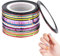 Cobee 32 Colors Nail Striping Tape Line, Nail Tape 1mm, Gloss Nail Strips for Nail Art Decoration Stickers