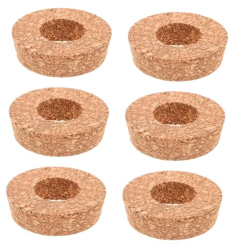 Gatuida Sustainable Cork Lids for Vases 6pcs Glass Planter Cork Lid Bottle Tops for Craft