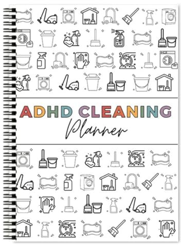 GXGM ADHS Planner, täglicher, wöchentlicher und monatlicher Reinigungsplan-Organizer und ADHS-Checkliste zum Selbermachen, Notizbuch