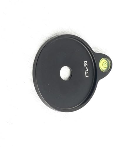 Aluminum Tripod Mount Adapter With 50mm Inner Diameter Tripod Bubble Leveling Attachment Plate For Camera Stability Quick Release Plate