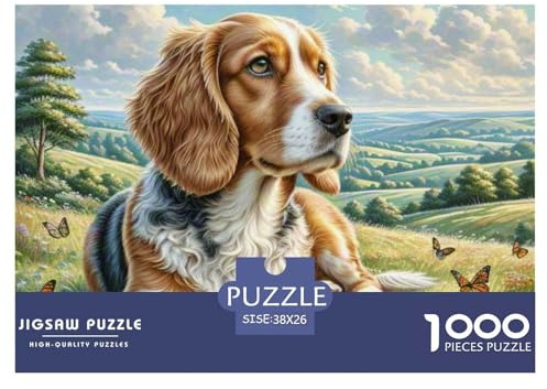 Cavalier King Charles Spaniel Puzzle 1000 Teile Für Erwachsene Und Kinder Ab 14 Jahren Puzzles-Geschenk Für Pädagogisches Spiel 38x26cm/1000pcs