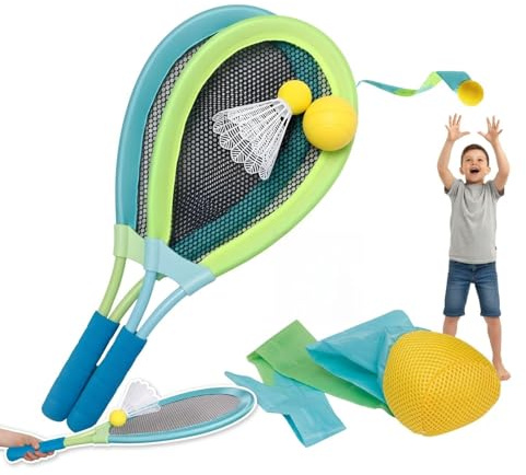 alldoro Outdoor Set, XL Federball, Soft Tennis & Schweifball, Strandspielzeug
