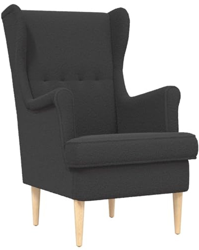 vidaXL Sessel Dunkelgrau Bouclé, Sessel, modernes Möbel, bequemer Loungesessel, Elegantes Schlafzimmer, funktional, Kissen