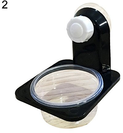 Double gamelle aliments et eau pour reptiles, insectes, araignées, geckos, vivariums - Double gamelle à ventouse