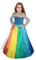 Ciao Barbie Rainbow Princess costume robe déguisement original fille (Taille 5-7 ans)