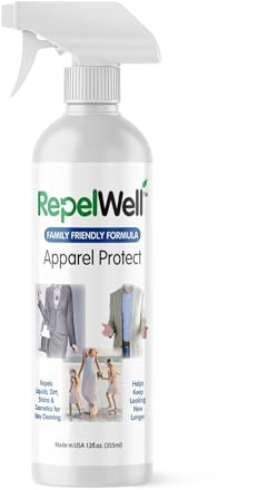 RepelWell Non Toxic Fabric Protector Spray for Clothing & Apparel, 12 oz