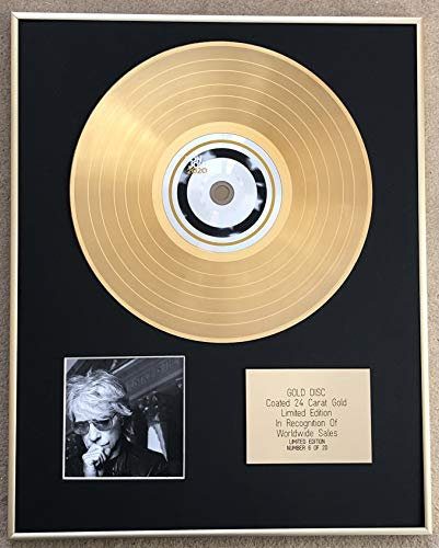 Century Music Awards - Bon Jovi CD-Scheibe, 24 Karat vergoldet, 2020