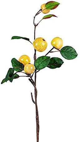 MCDSAJ Artificial apple tree branch,18 inch Simulation Apple Trees Fruits Tree Stem with Leaves for Christmas Home Party Garden