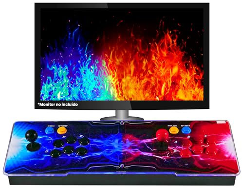 PandoraBox Extreme 3D 6100 giochi, Joysticks Arcade, Comprend Jeux 2D et 3D Fonction de Sauvegarde.