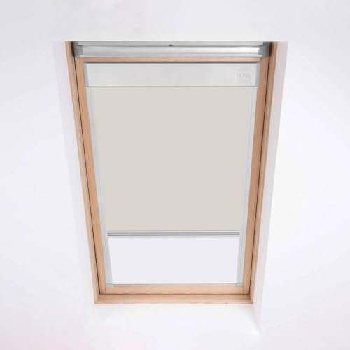 Classic Roof Blinds for Velux Roof Windows, Blackout Blind, Window Code MK06 Cream