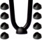 Drenky Tischbeinschoner für Hairpinlegs, Bodenschutz Aus PP für Tischbeine 8 Stück Haarnadel-Beine Fußschutz rutschfeste Universal für 12mm