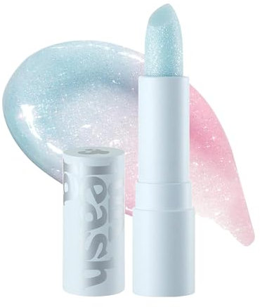 UNLEASHIA Glacier Lip Balm - hochwertige Lippenpflege mit Sheabutter & Vitaminen - Silber schimmernder Lippenpflegestift - solo oder als Highlighter zum Lippenstift - vegan - No.1 Blue Lagoon