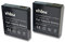 vhbw 2X Akku kompatibel mit Maginon Action Cam AC-800W Videokamera Camcorder (1000 mAh, 3,7 V, Li-Ion)