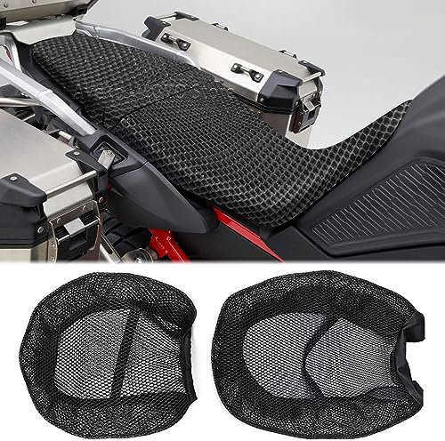 Aveko Fodere per sedili moto per Africa Twin CRF1100L CRF1100L Adventure Sport Fodera per cuscino del sedile del motociclo in mesh 3D antiscivolo traspirante impermeabile per crf 1100L Africa Twin