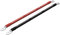 Offgridtec 2m Batteriekabel 35mm² Beidseitig M8 Ösen, Öl-, Kälte & UV-beständig, Flammwidrig, Für Geräte mit M8 Schraubterminal, Ideal Für Laderegler, Wechselrichter & Batterieladegeräte, Rot/Schwarz