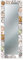 Lupia - Specchio da Parete Lungo MIRROR FANTASY TREE WHITE 44x127 cm, Design Moderno, Adatto per Camera da Letto, Soggiorno, Ingresso, Bianco, Cornice stampata in legno
