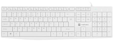 Natec Tastatur NKL-1951 Weiß