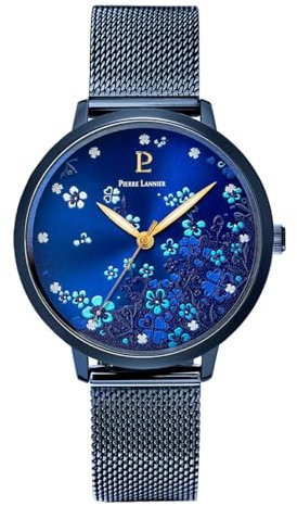 Pierre Lannier Femme Analog Quartz Montre avec Bracelet en Leather 063G869