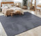 Paco Home Teppich Wohnzimmer Schlafzimmer Kurzflor Skandinavisches Boho Muster Geometrisch Rauten Motiv Einfarbig Weich Modern, Grösse:120x160 cm, Farbe:Anthrazit 4