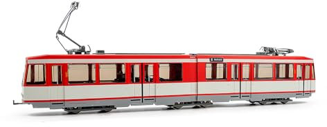 Rivarossi HR2945HM Straßenbahn Duewag M6 Nürnberg rot-weiße Lackierung Epoche IV-V DCC-Lok – elektrisch, Einheitsgröße