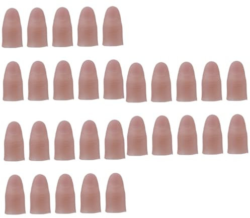BESTonZON 30 STK Streichspielzeug Fingerpuppen falsche Fingernägel Hand Handgelenk Spielsets für Kinder Fake Finger Party Spielzeug gefälschte Finger mit Nagel Trickfinger