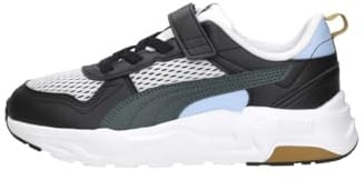 PUMA Trinity 2 LT Run Fun AC+ PS Sneaker, White-Green Terrain Black, 30.5 EU