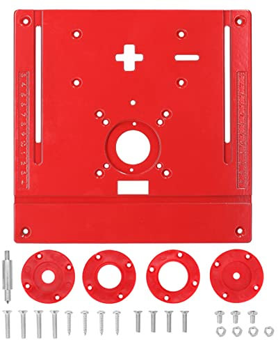 Router Tisch Insert Platte Gravur Bord Für W/4 Ringe Klar Skala Befestigungs Schrauben Trimmen Maschine Holzbearbeitung Jig