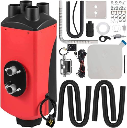 LYJYUJIE Calefaccion Estacionaria 5KW Calefaccion Diesel 12V Calentador Diesel con Interruptor LCD para Autocaravanas RV, Barcos Y Remolques-12V~/