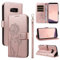 Bravoday Handyhülle für Samsung Galaxy S8 Hülle, Premium PU Lederhülle Klappbar Tasche Klapphülle mit Magnet Kartenfach Standfunktion Schutzhülle für Galaxy S8, Roségold