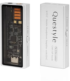 Questyle M15C Headphone Amplifier Portable DAC USB DAC Amp [MFi Certified] with Dual-Jack，High Resolution Lossless for iOS/Android/PC