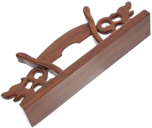 ABOOFAN Wooden Hand Fan Display Stand Solid Wood Folding Fan Holder for Home and Office Decor