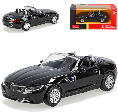 alles-meine.de GmbH B*M*W Z4 E89 Cabrio Schwarz 2009-2016 1/43 Modell Auto mit individiuellem Wunschkennzeichen