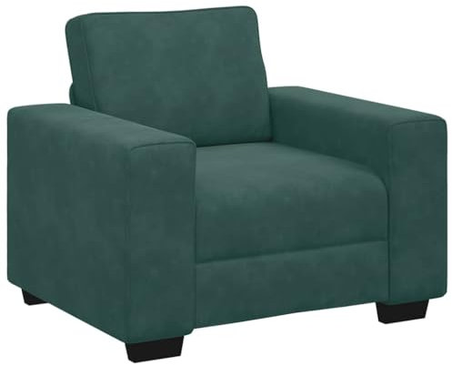 vidaXL Sessel Dunkelgrün 60 cm Samt, Sofasessel, Fernsehsessel, Relaxsessel, Einzelsofa, Relaxsofa, Loungesessel, Wohnzimmer Sessel, Polstersofa
