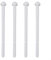 Lot de 4 tiges de chasse d'eau GEBERIT Twinline - 240.074.00 - Pièces de rechange - En ABS blanc