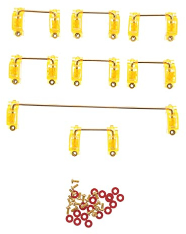 DIYEAH 1 Satz PCB Satellite Mechanical Keyboard für Große Tasten Goldbeschichteter Schraubensatellit für DIY Tastaturen Stabil Praktisch Beim Drücken