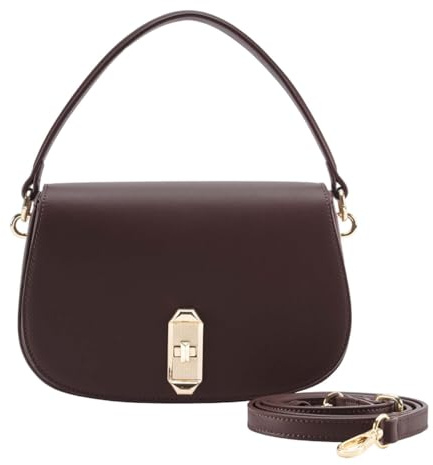 SEIDENFELT MANUFAKTUR Umhängetasche Handtasche Eiby Shoulderbag Dark Chocolate dunkelbraun