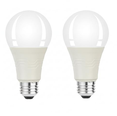 KOOYWAN 9W E27 LED Lampe mit Bewegungsmelder 2700K Warmweiß 2 Stück | Radar- und Lichtsensor. Kein Dauerlicht ohne Bewegung. Gute Wärmeableitung und 25000H Lebensdauer. Für Flur und Garage.