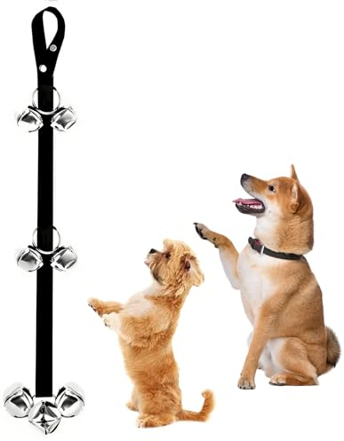 Kaelosyn Dog Training Doorbells, Dog Doorbell, Dogs Bells Toilet Training | Adjustable Strap Door Bell for Door, Suitable for Any Doorknob, Fits for All Dogs (7 Extra Large Loud Doorbells)