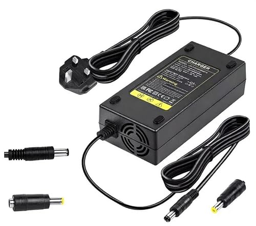 54.6V 2A Charger for 48V Lithium Battery, Electric Bike Charger Replacement AC Power Adapter for E-Bike and Electric Scooter