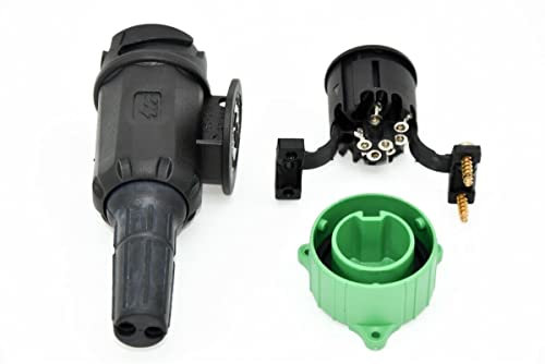 TXP:360 13-pol. Anhänger Stecker | 8 pole belegt | 12V mit Doppeltülle | inkl. Parkdose und Zugentlastung