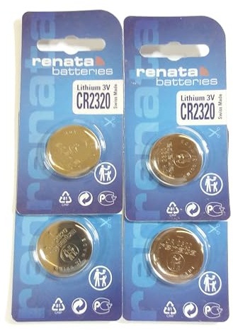 Getue Renata CR2320 3V Lithium Battery Swiss Made 4 Batteries