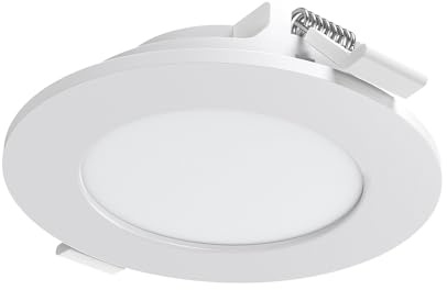 Braytron LED Panel Slim 3W Kaltweiß 6500K – 220 Lumen – Rund Ø80mm – Ultra Flach Einbaustrahler inkl. Trafo – Deckenleuchte mit vormontierten Befestigungsclips