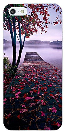 Caler Cover per iPhone SE, 5S, 5, in silicone TPU, ultra sottile, antigraffio, flessibile